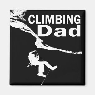 Felsen kletternder Vater Magnet