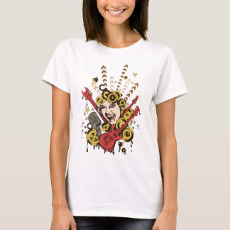 Felsen-Küken-Entwurfs-T-Shirt T-Shirt
