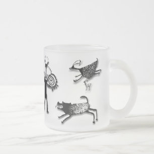Felsen-Kunst-Collage Mattglastasse