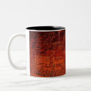 Felsen-Kunst-große Kaffee-Tasse Zweifarbige Tasse
