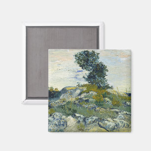 Felsen mit Eiche, Van Gogh Ölmalerei Magnet
