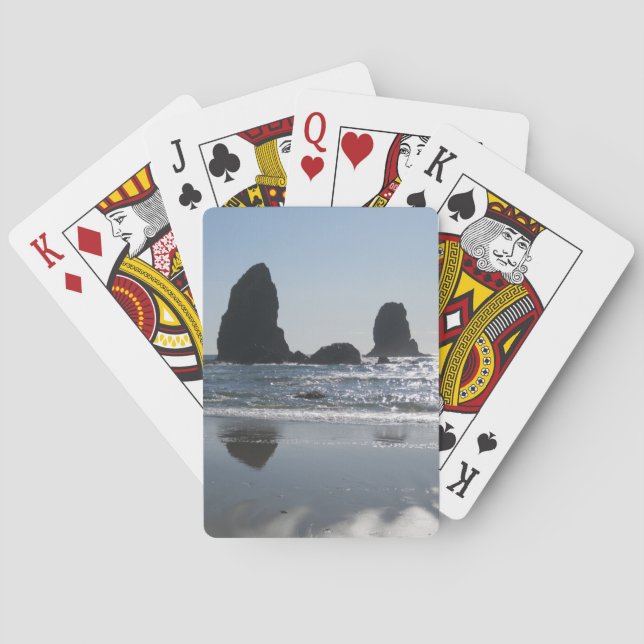 Felsen-Ozean, der Crad Plattform spielt Spielkarten (Rückseite)