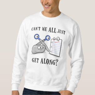 Felsen-Papier-Scheren Sweatshirt