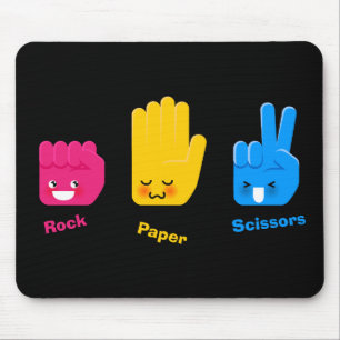 Felsen, Papier, Scissors Spiel Mousepad
