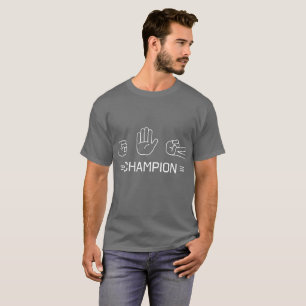 Felsen-Papierschere-Meister T-Shirt