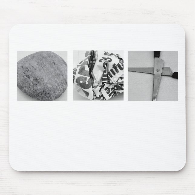 Felsen-Papierscheren Mousepad (Vorne)