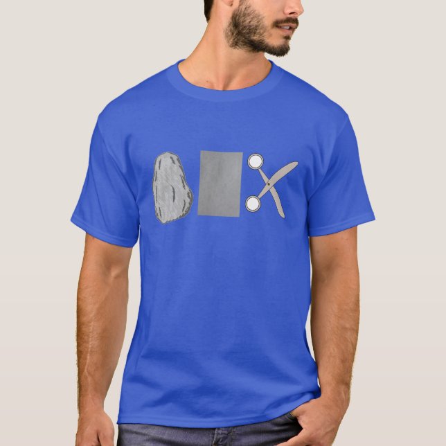Felsen-Papierscheren T-Shirt (Vorderseite)