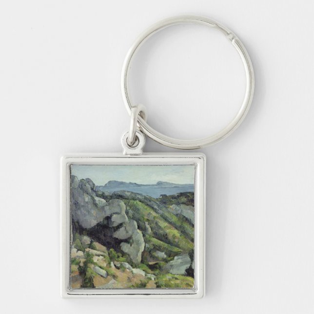 Felsen Pauls Cezanne | bei L'Estaque, 1879-82 Schlüsselanhänger (Vorne)