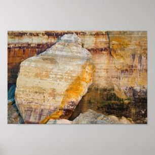Felsen, Pictured Rocks Nat'l Lakeshore, Michigan Poster