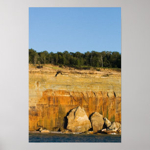 Felsen, Pictured Rocks Nat'l Lakeshore, Michigan Poster