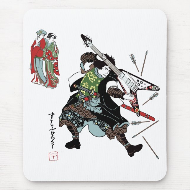 Felsen-Samurais Mousepad (Vorne)