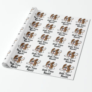 Felsen Shih Tzus! Geschenkpapier