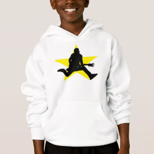 Felsen-Stern-Silhouette scherzt Sweatshirt