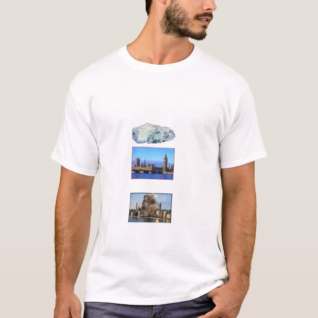 Felsen über London, Felsen auf Chicago T-Shirt (Vorderseite)