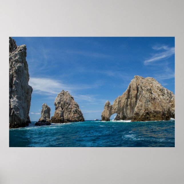 Felsen über Wasser Poster (Vorne)