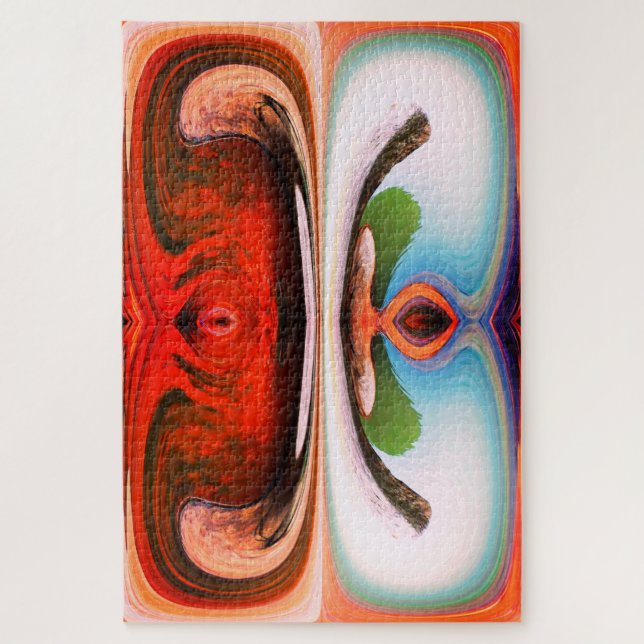 Felsen und Wasserkunst Puzzle (Vertikal)