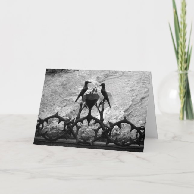 Felsen von Agony, Jerusalem, Israel - B&W-Karte Karte (Vorderseite)