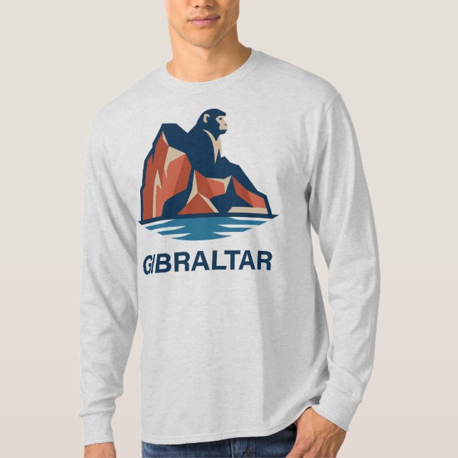 Felsen von Gibraltar T-Shirt (Vorderseite)