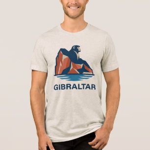 Felsen von Gibraltar Tri-Blend Shirt