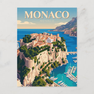Felsen von Monaco Postkarte