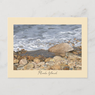 Felsen Wellen Rhode Island Postkarte