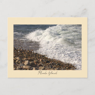 Felsen Wellen Rhode Island Postkarte