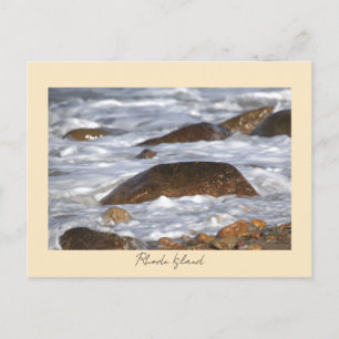 Felsen Wellen Rhode Island Postkarte