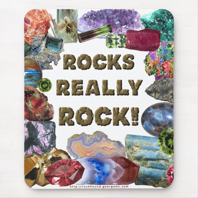 Felsen-wirklich Felsen Mousepad (Vorne)