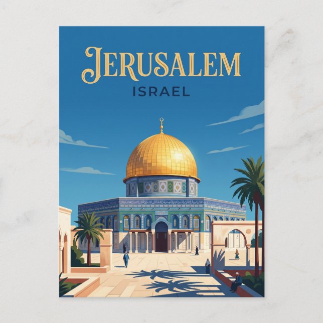 Felsendom Israel Postkarte (Vorderseite)