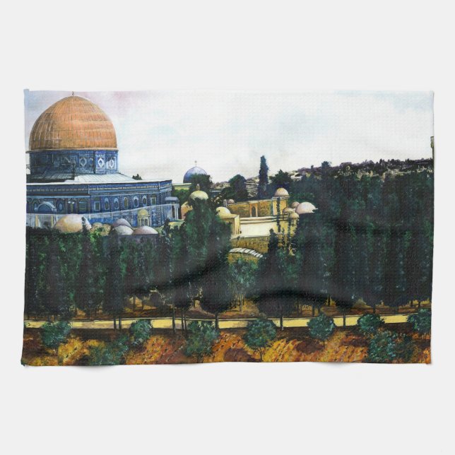 Felsendom, Jerusalem Geschirrtuch (Horizontal)