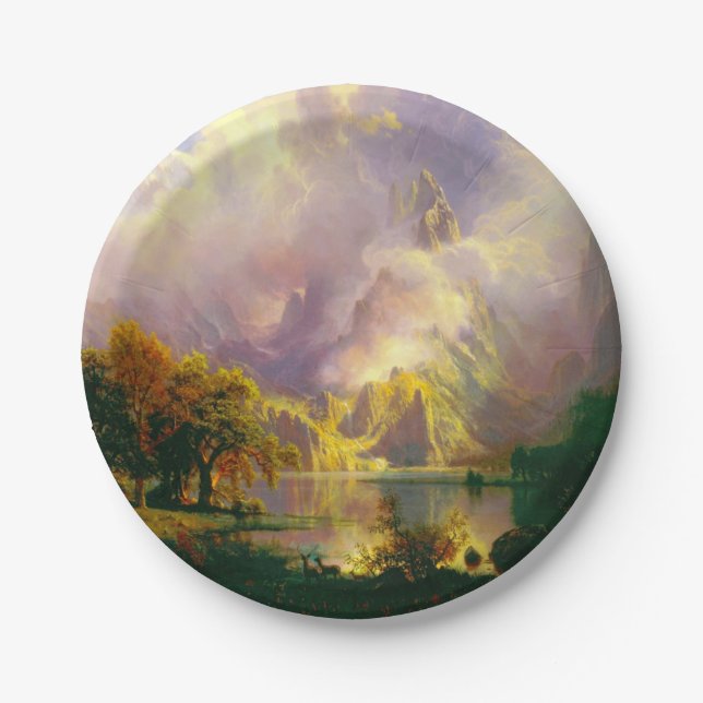 Felsengebirge Pappteller (Vorderseite)