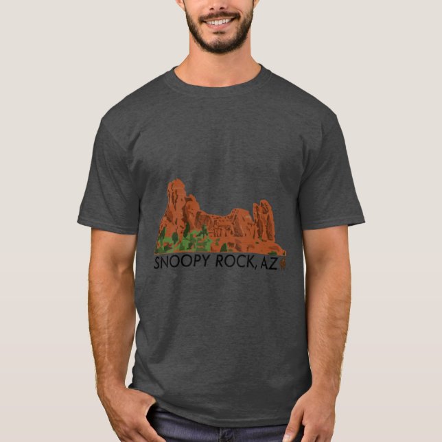 Felsengrafik T-Shirt (Vorderseite)