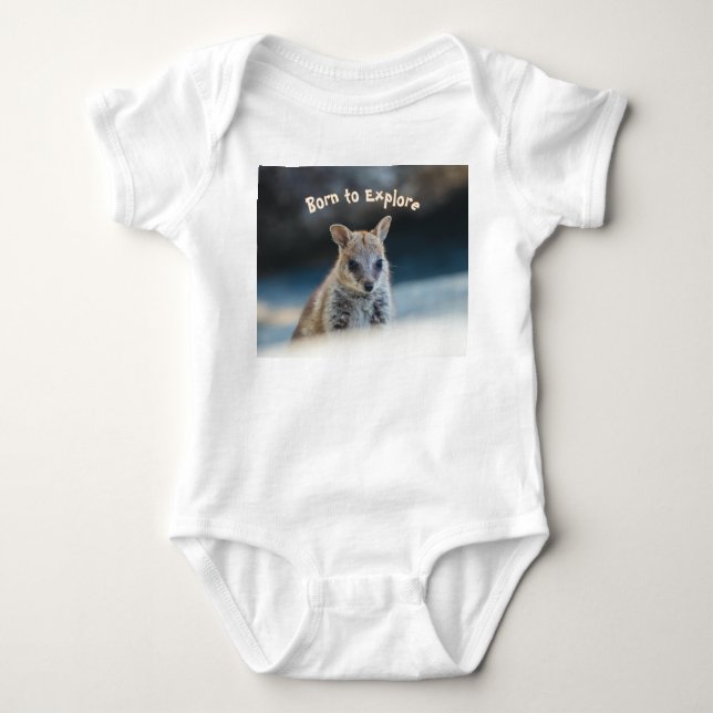 Felsenkänguru Baby Strampler (Vorderseite)
