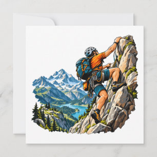 Felsenkletter-Abenteuer für Bergsteiger Einladung