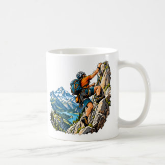 Felsenkletter-Abenteuer für Bergsteiger Kaffeetasse