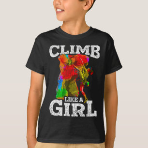 Felsenkletter Bouldering Wandern Wandklettergesche T-Shirt