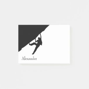 Felsenkletter-Silhouette Post-it Klebezettel