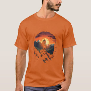 Felsenkletterer Bergsteiger Wanderer Bouldering re T-Shirt