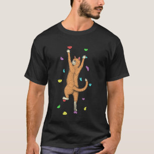 Felsenkletterer Indoor Wandkletterei Süße Katze Lu T-Shirt