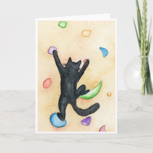 Felsenkletterkatze Karte (Vorderseite)
