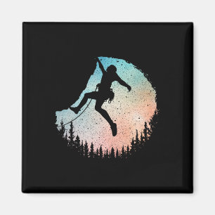 Felsenkletterkunst für Männer Frauen Bergsteiger B Magnet