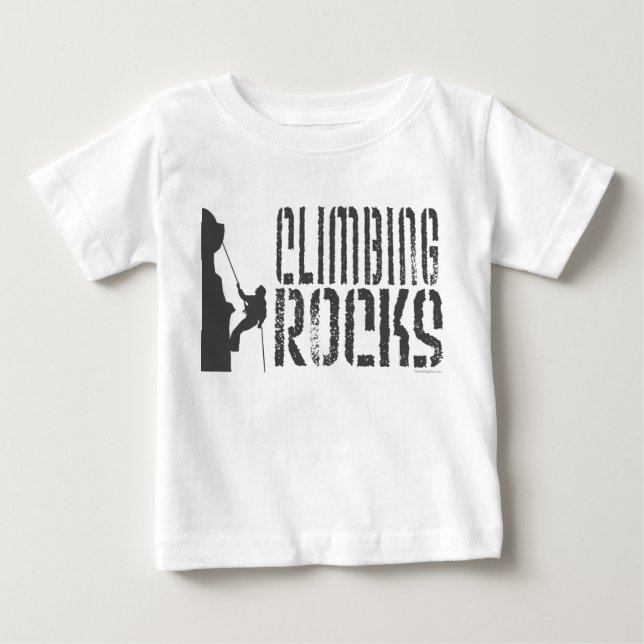 Felsenklettern Baby T-shirt (Vorderseite)