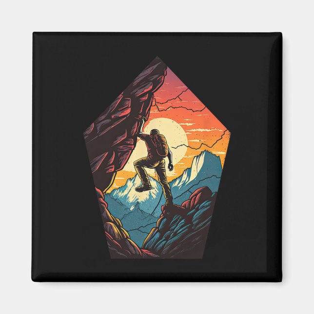 Felsenklettern Berg Indoor Outdoor Boulder R Magnet (Vorne)