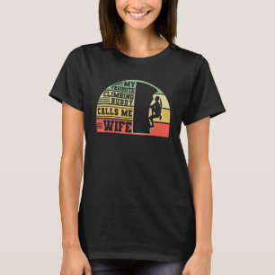 Felsenklettern Bergsteiger Bouldering Mein Favorit T-Shirt