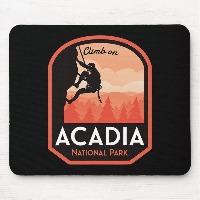 Felsenklettern im Acadia National Park  Mousepad (Vorne)