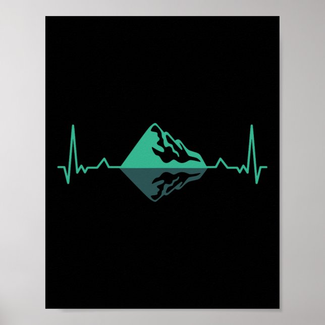 Felsenklettern Kletterer Bouldern Abenteuer Berg Poster (Vorne)