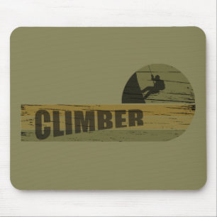 Felsenklettern Vintage-Kletterer Mousepad