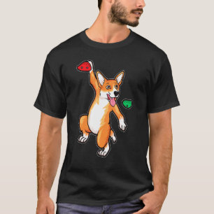 Felsenkletternden Corgi Hund Kletterer Bouldering T-Shirt