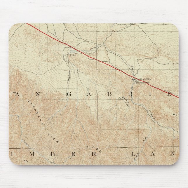 Felsenkreuz Quadrangat mit San Andreas Rift Mousepad (Vorne)