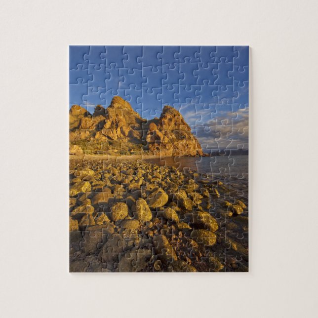 Felsenküste auf Isla Carmen im Golf von Puzzle (Vertikal)